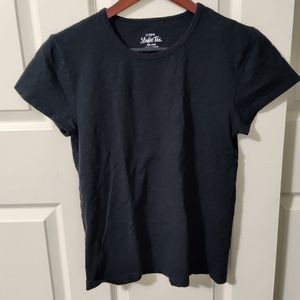 J.CREW Basic black t-shirt tee